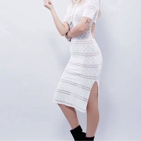 For Love and Lemons Knitz Joni midi dress with cutouts - Picture 4 of 14